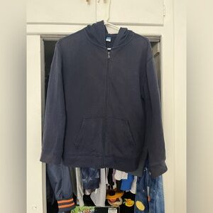 Old Navy Blue Zip-Up Hoodie Sweatshirt